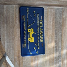 Delaware Surf Fishing Vehicle Permit license plate