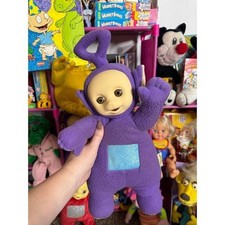 VTG Teletubbies 1998 Plush 17" Playskool Tinky Winky WORKS Talking NEW Purple