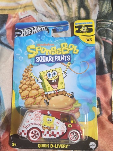 New 2024 Hot Wheels SPONGEBOB SQUAREPANTS 25th Anniversary FULL SET OF 5 - Picture 6 of 8