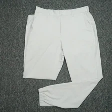 Mizzen Main Pants Men 32x30 Light Gray Helmsman Slim 5 Pocket Jogger Stretch