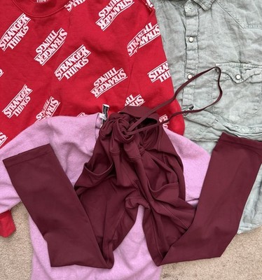 4 Lot Lululemon Womens 6 / S Leggings White + Warren Sweater Stranger Things