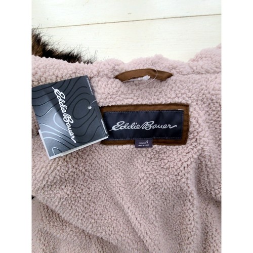 Eddie Bauer Puffer Vest Womens Size Small Insulated Zip Hood Water Repellent - Picture 7 of 11