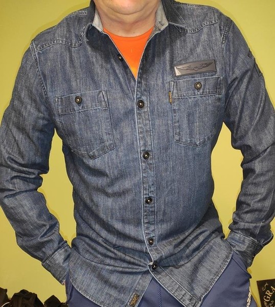 Men PME Legend Shirt Navy Denim 50