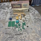 1960's Marx Toy Childs Dining Cabinet W/Numerous Serving Accessories In Box.