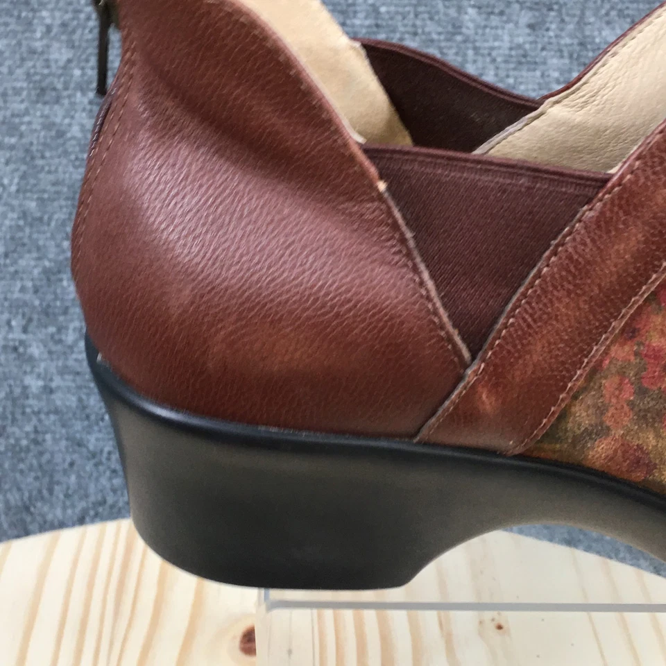 Alegria Botines Mujer 42 Natalee Floral Punta Redonda Sin Cordones Cuña Gamuza Foto 3 de 4