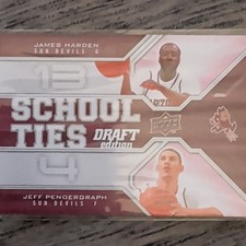2009-10 Upper Deck Draft Edition School Ties Harden Pendergraph #ST-HP Sun Devi…