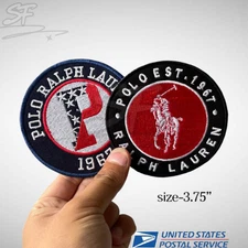 2 PK Polo Ralph Lauren Patch Iron-On/Sew-On Embroidered Patch Ship From USA