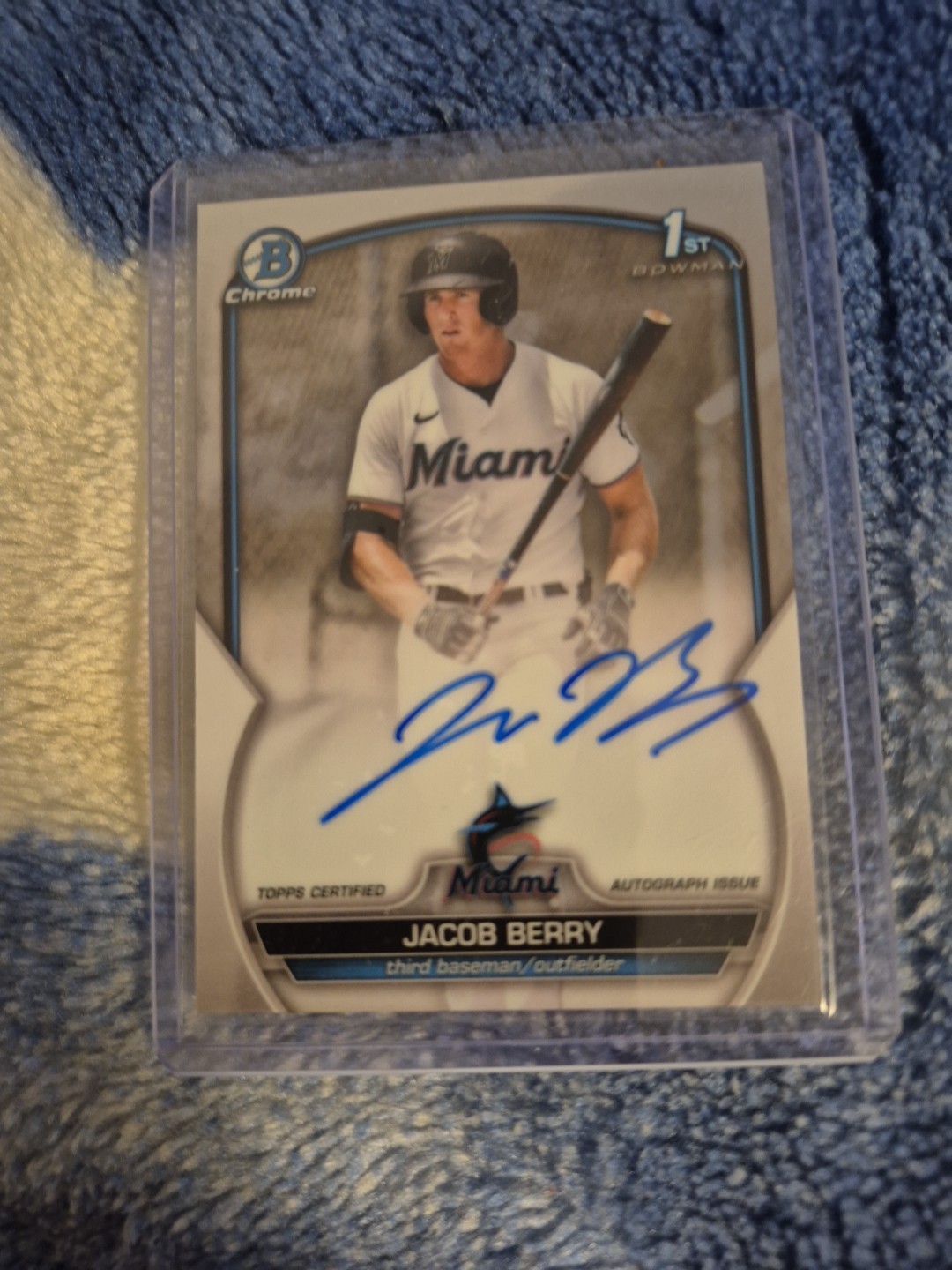 2023 Bowman - Chrome Prospect Autographs Jacob Berry #CPA-JB (AU, RC)