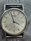 Vintage Ladies Seiko 1400-0390 Silver Tone Quartz Watch New Battery