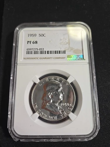 1959 Franklin Half Dollar 50C NGC PF 68