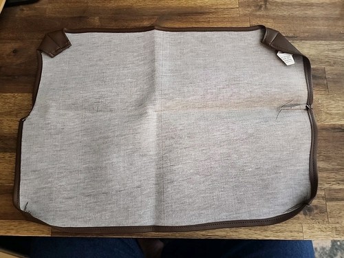 Original Commodore 128 Computer Brown Faux Leather Dust Cover - Afbeelding 2 van 4