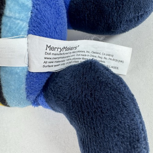 Merrymakers Plush Dog Man Bark Knight 9" 2019 Dav Pilkey Doll Toy Blue Cape - Picture 7 of 9