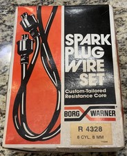 Borg Warner Spark Plug Wire Set R 4328 8 Cylinder 8mm Vintage Set New Nos Borg Warner Spark Plug Wire Set R 4328 8 Cylinder 8mm Vintage Set New Nos
