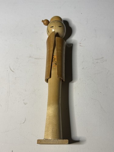 Japanese Wood Kokeshi Doll Figure Vtg Traditional Handmade Toy Kimono - Picture 1 of 6