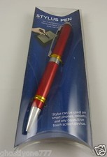 stylus 2 in 1 pen Metallic red compatible with Ipad iphone smart phone