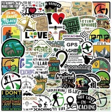 10 Random Geocaching Outdoors Adventure Stickers Hydro Decals Yeti Free Shipping