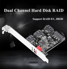 2 Ports SATA 2.0 HDD Hard Disk HW RAID Accelerator Card Support RAID 0/1/JBOD