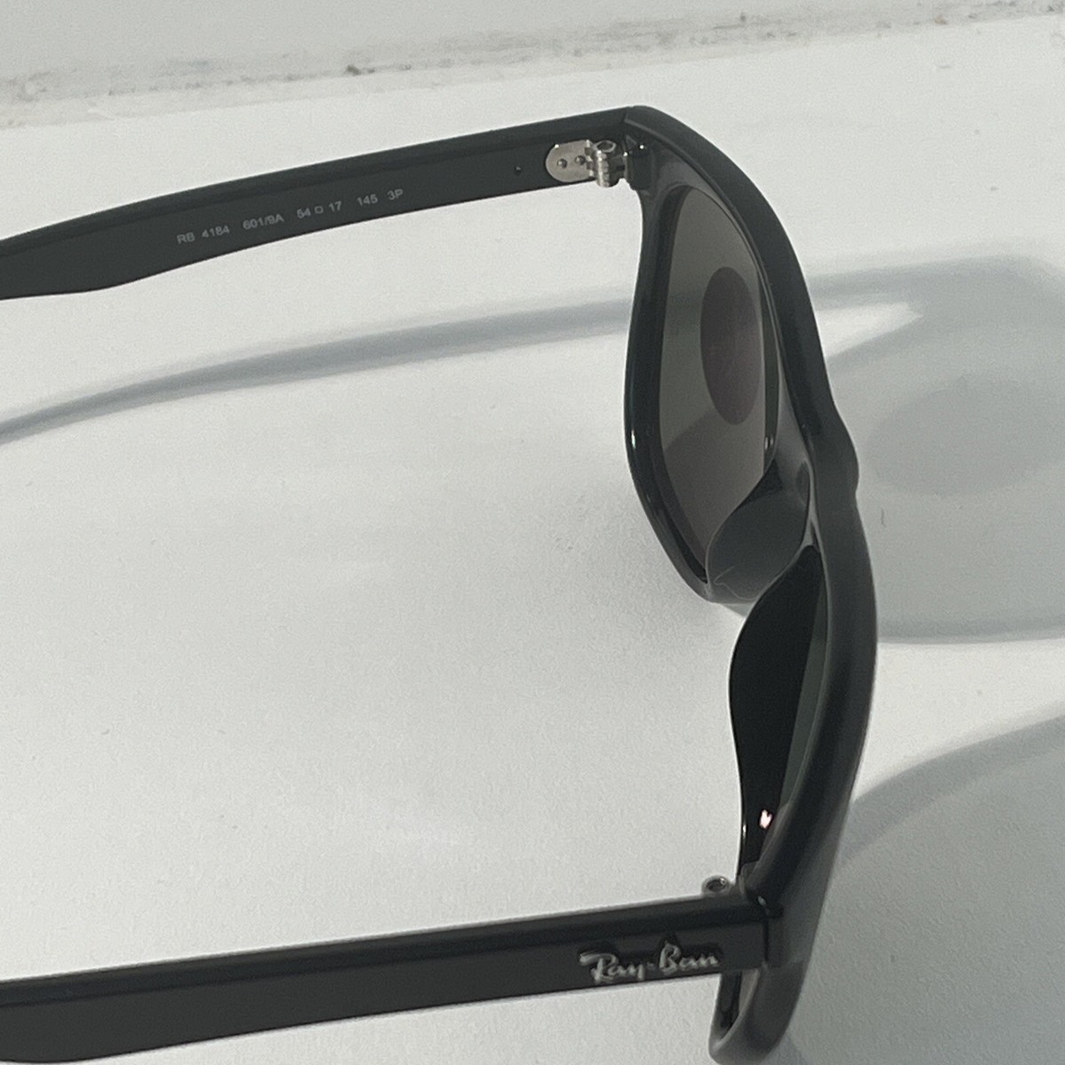 RAY-BAN RB4184 POLARIZED Sunglasses Black Frame-Green Lenses