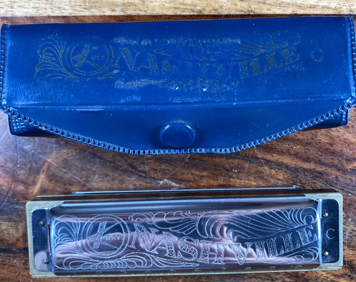 Vintage Kay Nashville C Harmonica with case diatonic Made In Vintage Kay Nashville C Harmonica with case diatonic Made In
