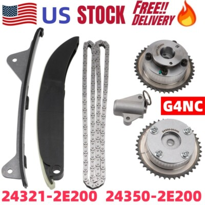 #ad 24321 2E200 Timing Chain Kit w CVVT Gear Hyundai Elantra For Kia Forte Soul US $89.99