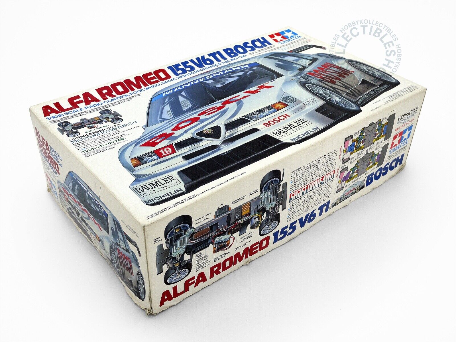 Tamiya Vintage 1/10 RC Alfa Romeo 155 V6 TI Bosch #58195 TL-01 4WD