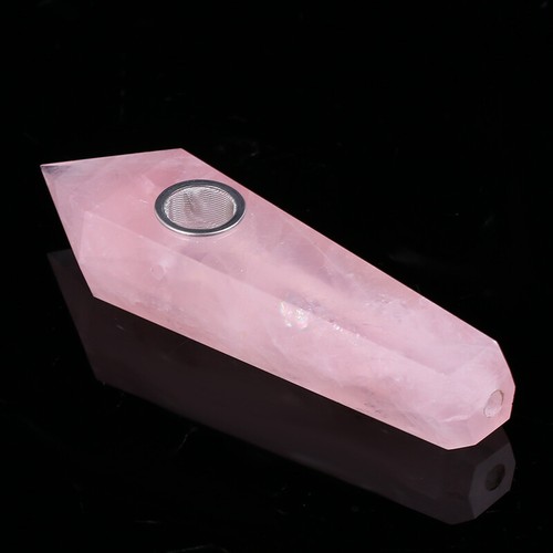 Tupas de cristal de cuarzo natural varita de obelisco puntiagudo pipa para fumar reiki regalo de curación. - Imagen 23 de 123