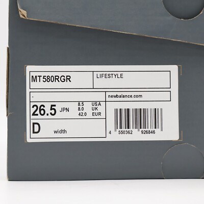 New Balance 580 26.5 新品　箱タグ有 MT580RGR New Balance 580 GORE-TEX Black Magnet (Men's) | eBay