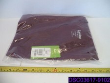 Landau Women's Maroon Scrub Top Stretch Size Large Pocket on Sleeve