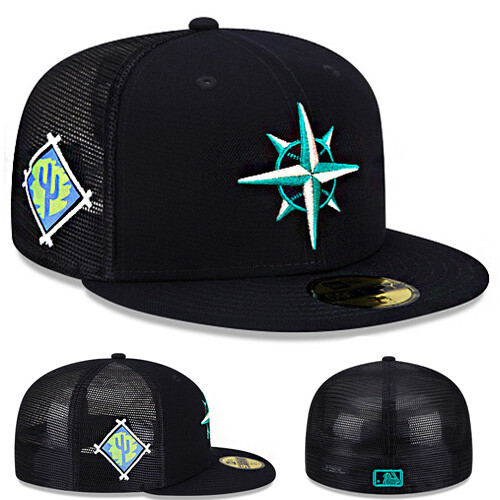 Seattle Mariners Navy Fitted Hat MLB 