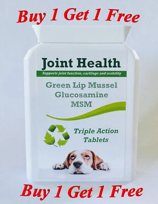 ASTOR AND WINDSOR Joint health Green lip mussel, Glucosamine, MSM triple action tablets for dogs
