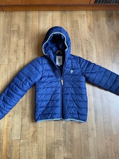 Boys Timberland puffa Jacket Winter Warm XS 12 150 used in Great condition Blue
