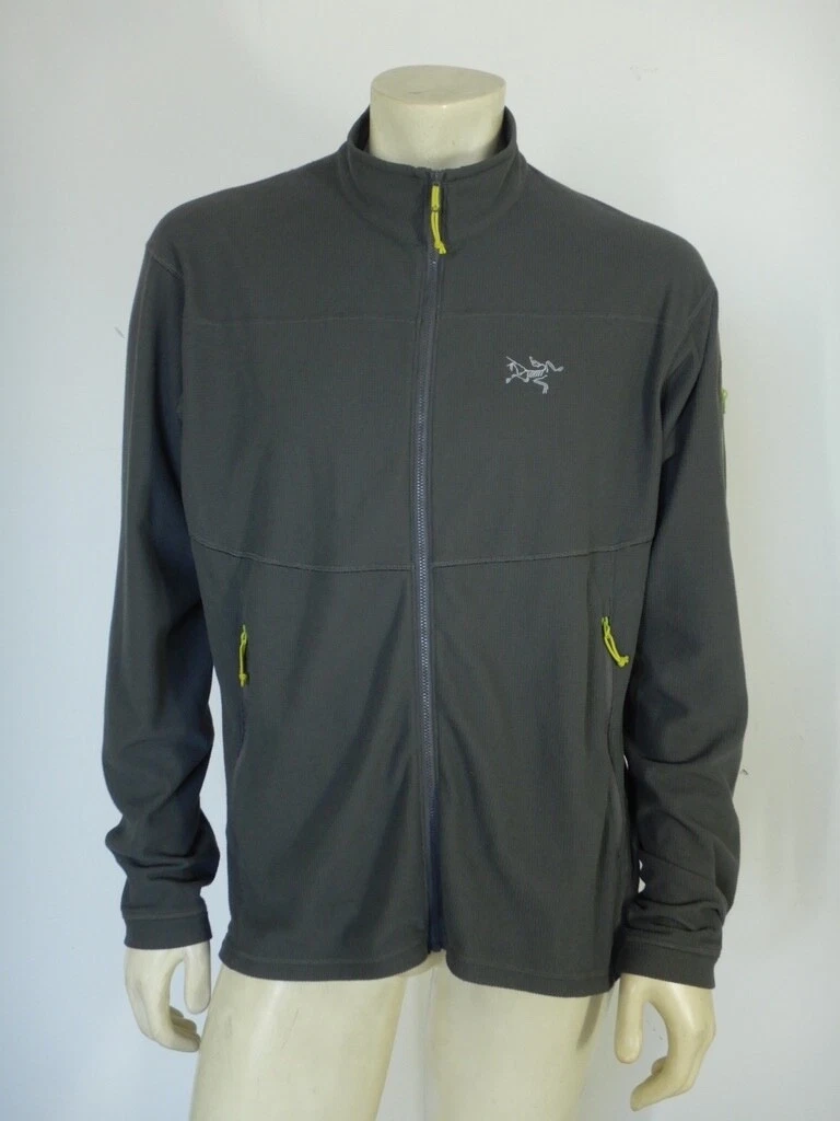 Arc'teryx Men's DELTA LT Fleece Jacket Grey Size LARGE