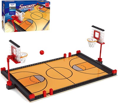 Sport Basketball Match Court Buiding Blocks Set Gift Toy for Kids Children
