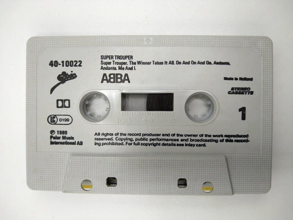ABBA - Super Trouper - Cassette Epic 1980 EPC 40-10022 - Image 3 of 4