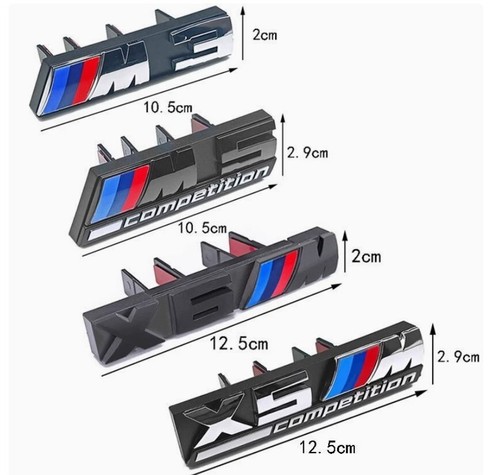 T-Shaped Car Front Badge ABS Grille Emblem for BMW M - X1 X2 X3 X4 X5 X6 X7 X8M - Picture 4 of 20