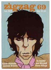 Zigzag Magazine No 69 February 1977 Steve Hillage Stones Keith Richard Jackson