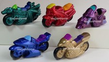 LOOSE SET 5 Wendy's 1994 CYBERCYCLES Metallic Motorcycle CYBER CYCLES Cycle Toy