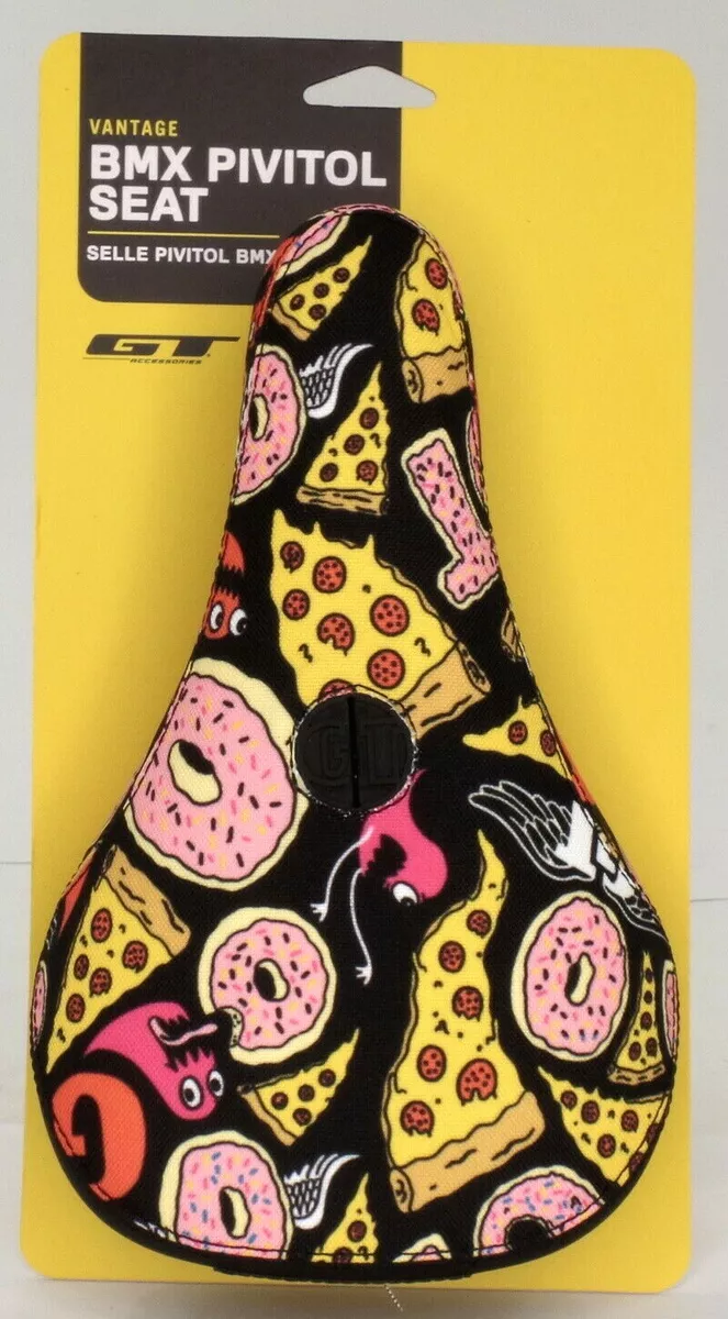 GT Vantage Pivotal JFB BMX Bike Saddle Pizza/Donuts