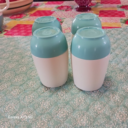Bopp Decker 27 Pieces Including Carafe Turquoise & White, Pink & White Vintage - Picture 9 of 17