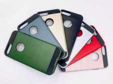 For iPhone 7 Plus 8 Plus Shockproof Metallic Slim Holder Defender Case Cover