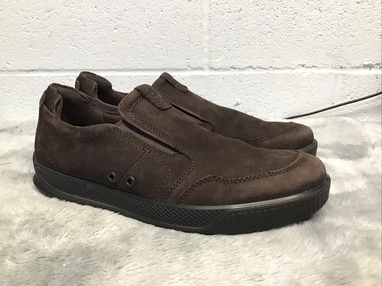 Mocassini ECCO Byway slip on in pelle sneakers espresso nuback uomo 9