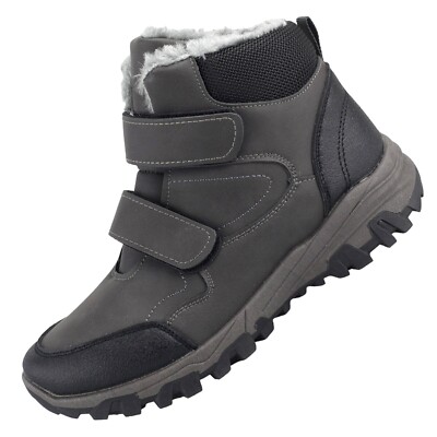 Kinderschuhe Winterstiefel Winterboots Warm Gefüttert Grau 72147