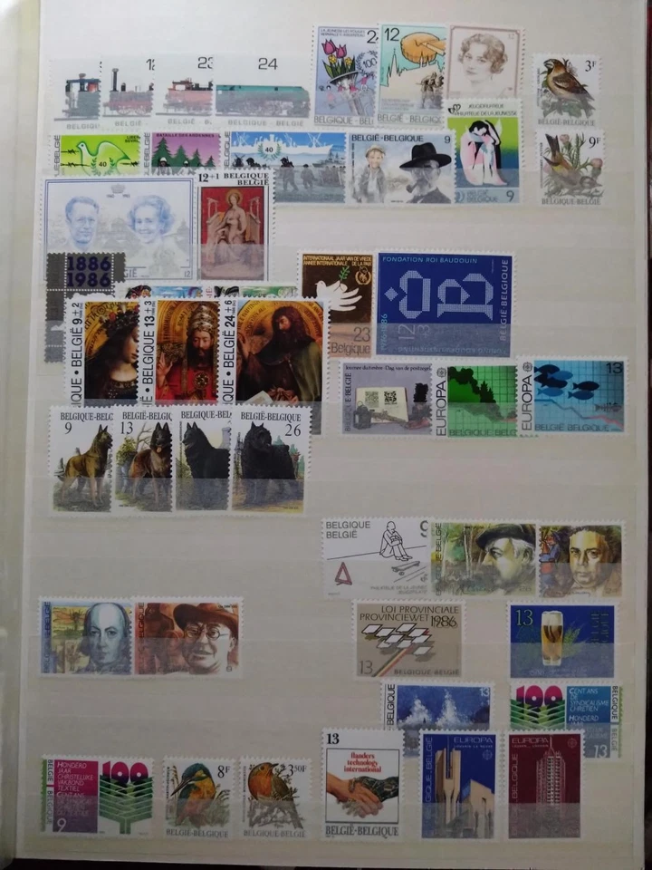 Belgium 1966 - 1988 Collection ~325 Stamps, 8 Blocks + 5 MH - Image 3 of 4