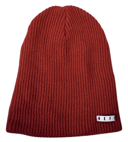 NEFF Mens Womens Daily Red Beanie Knit 