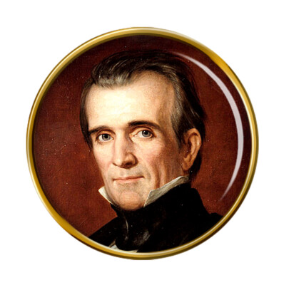 Präsident James Polk Anstecker Abzeichen