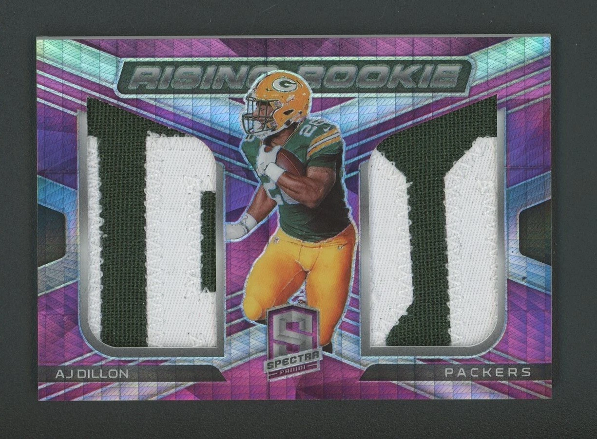 AJ Dillon Panini Spectra Rising Rookie Materials #RRMAD Base