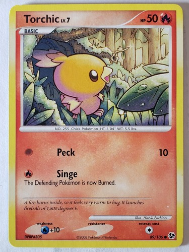 Torchic 89/106 LP / VLP - Great Encounters Pokemon Card - $2 Combined Shipping