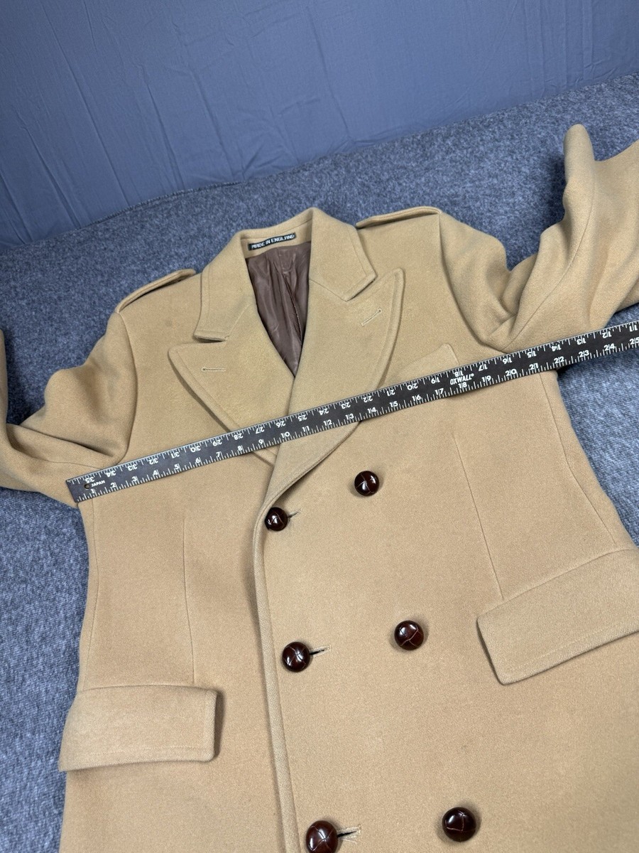 Bancroft New York Trench Coat Mens 44 Beige Double Breasted Bancroft New York Trench Coat Mens 44 Beige Double Breasted