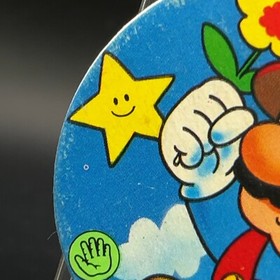 Mario Flower Menko Super Mario Bros Famicom Card Nintendo 1985 NES Japanese