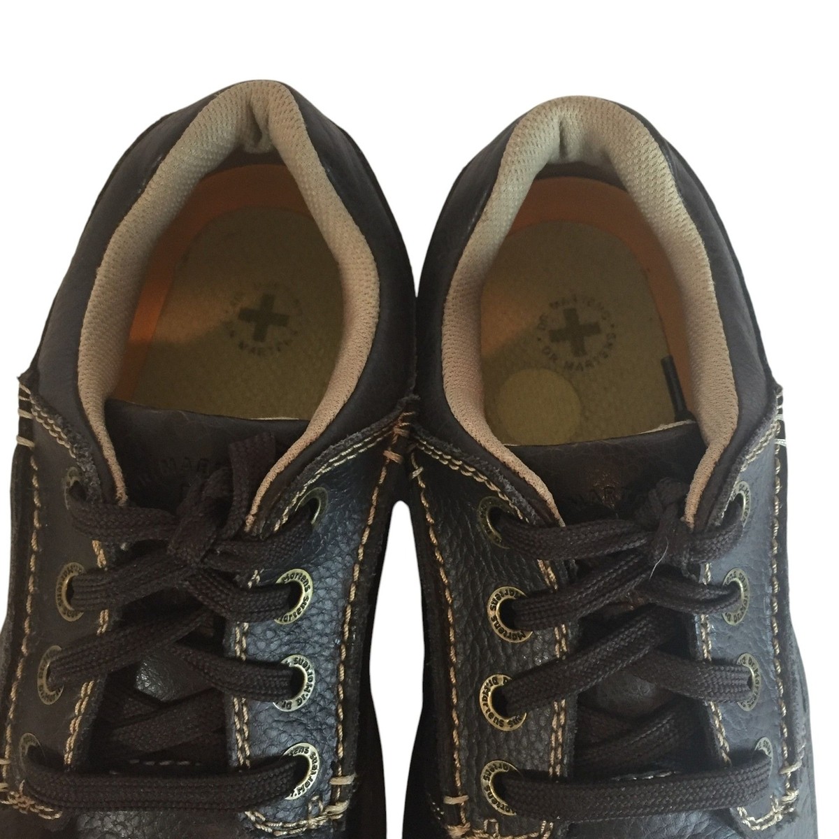 Dr. Martens Brown Rockland Shoes Dr. Martens Rockland Leather Brown Derby Lace Up Shoes Mens  main image 3